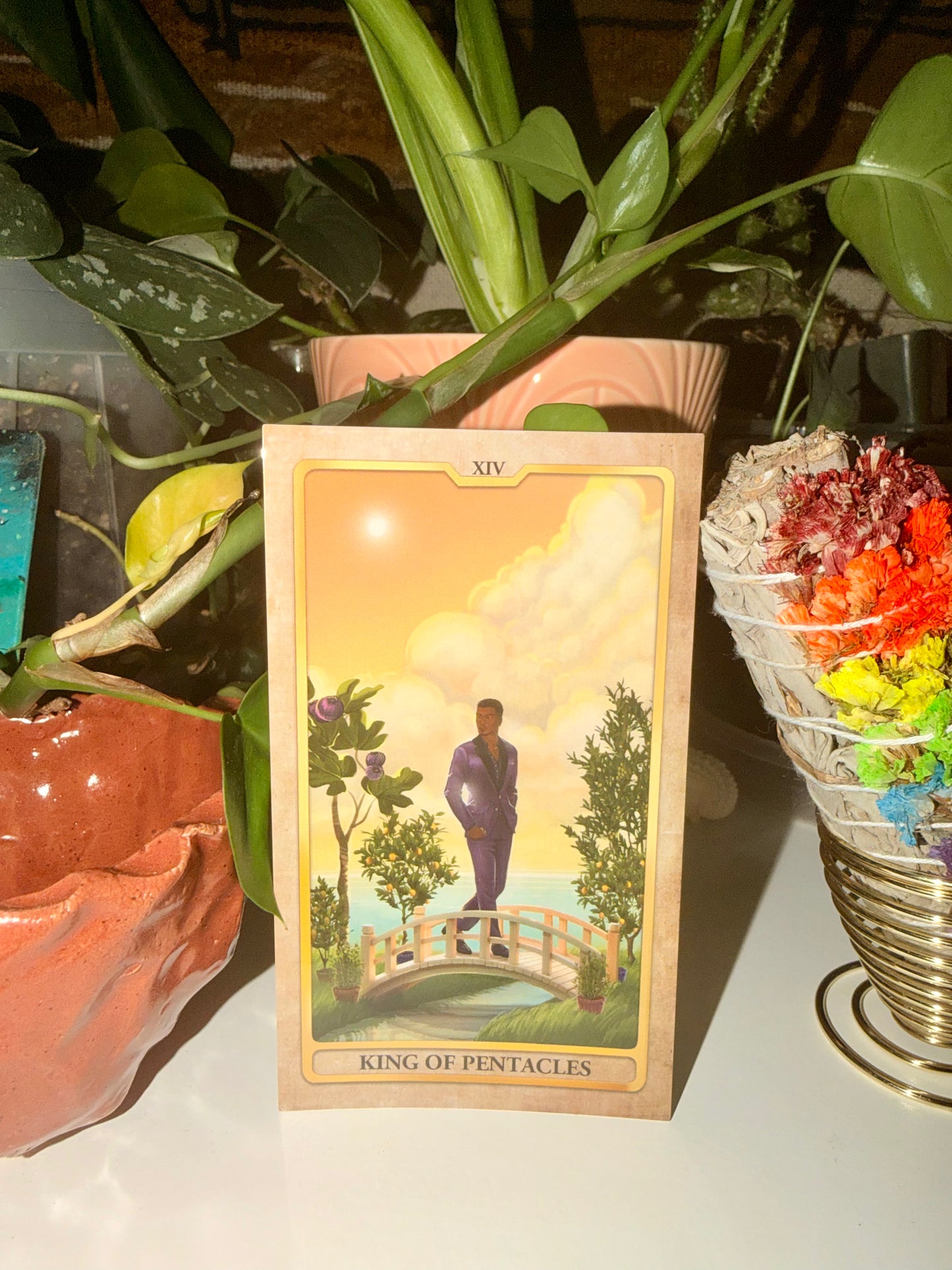 The King of Pentacles Sticker