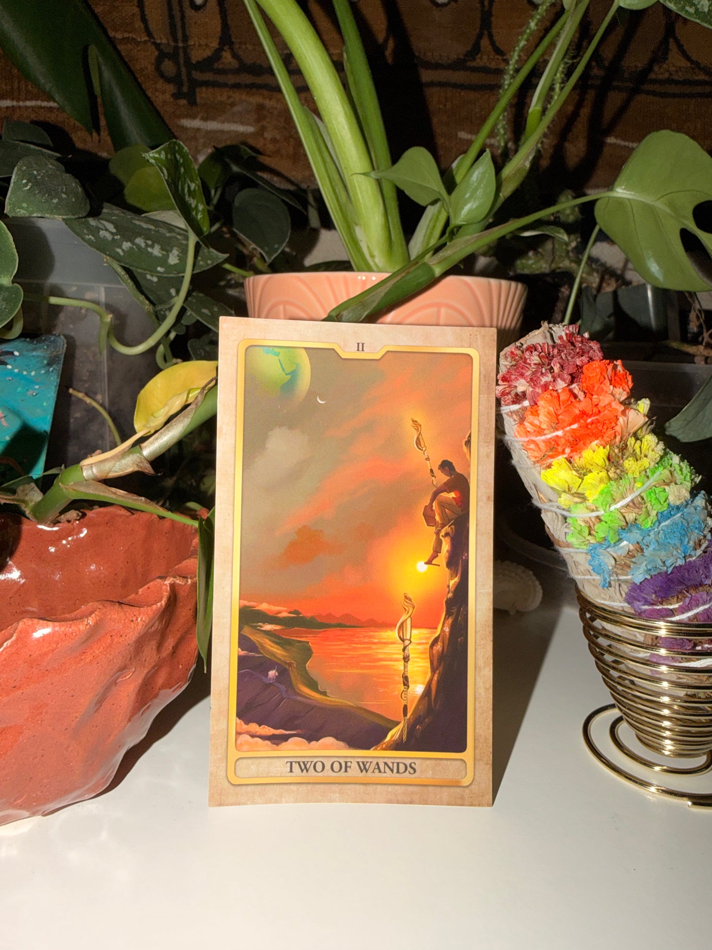 Two of Wands Sticker