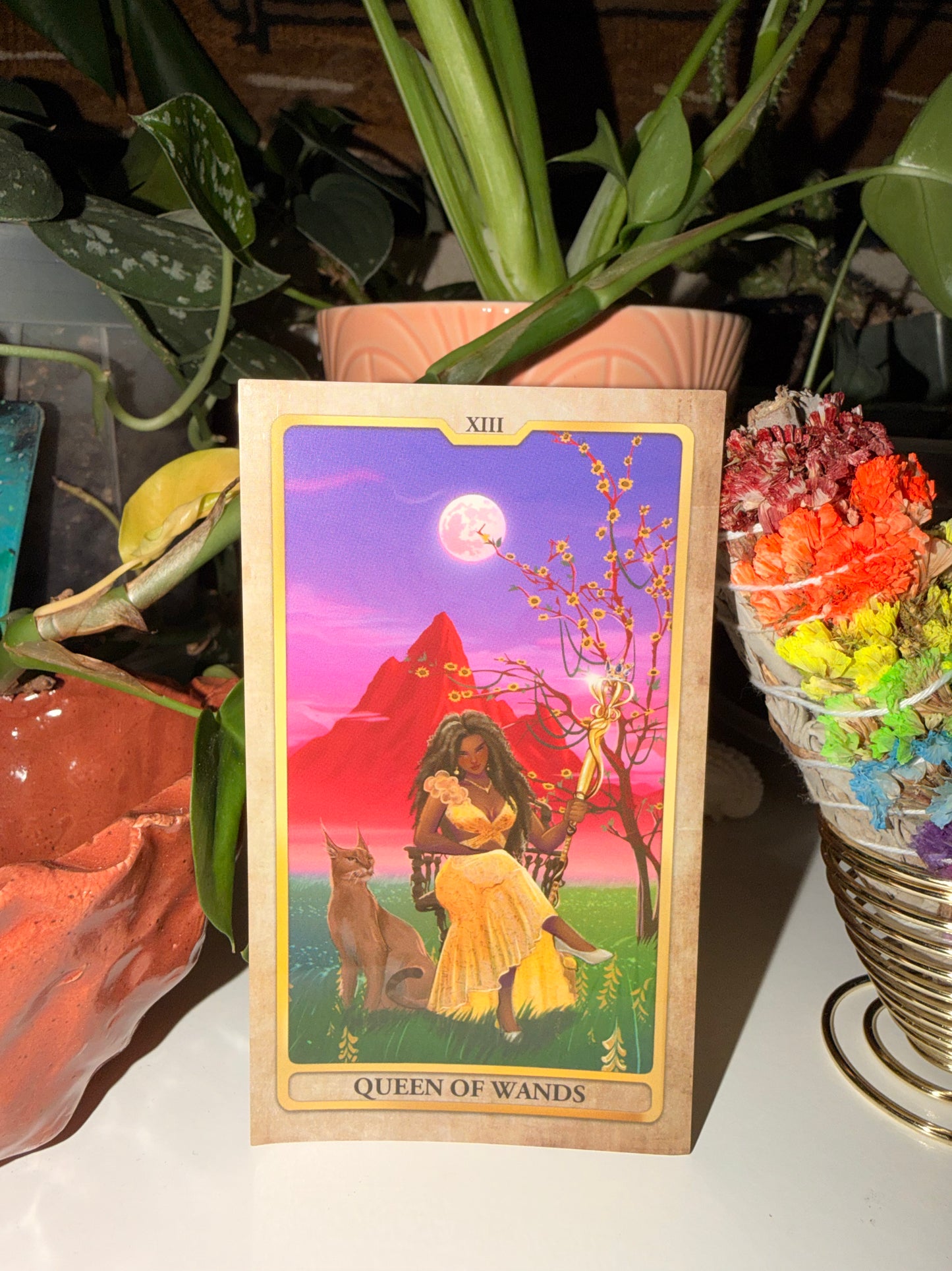 The Queen of Wands Sticker