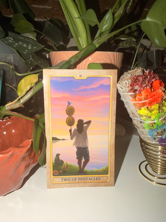 The Two of Pentacles Sticker
