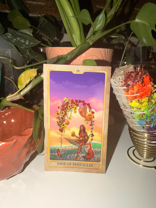 The Nine of Pentacles Sticker