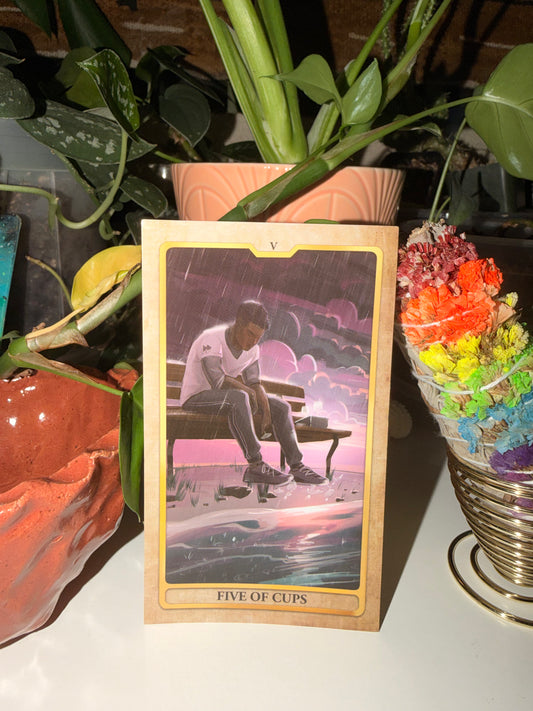 The Five of Cups Sticker