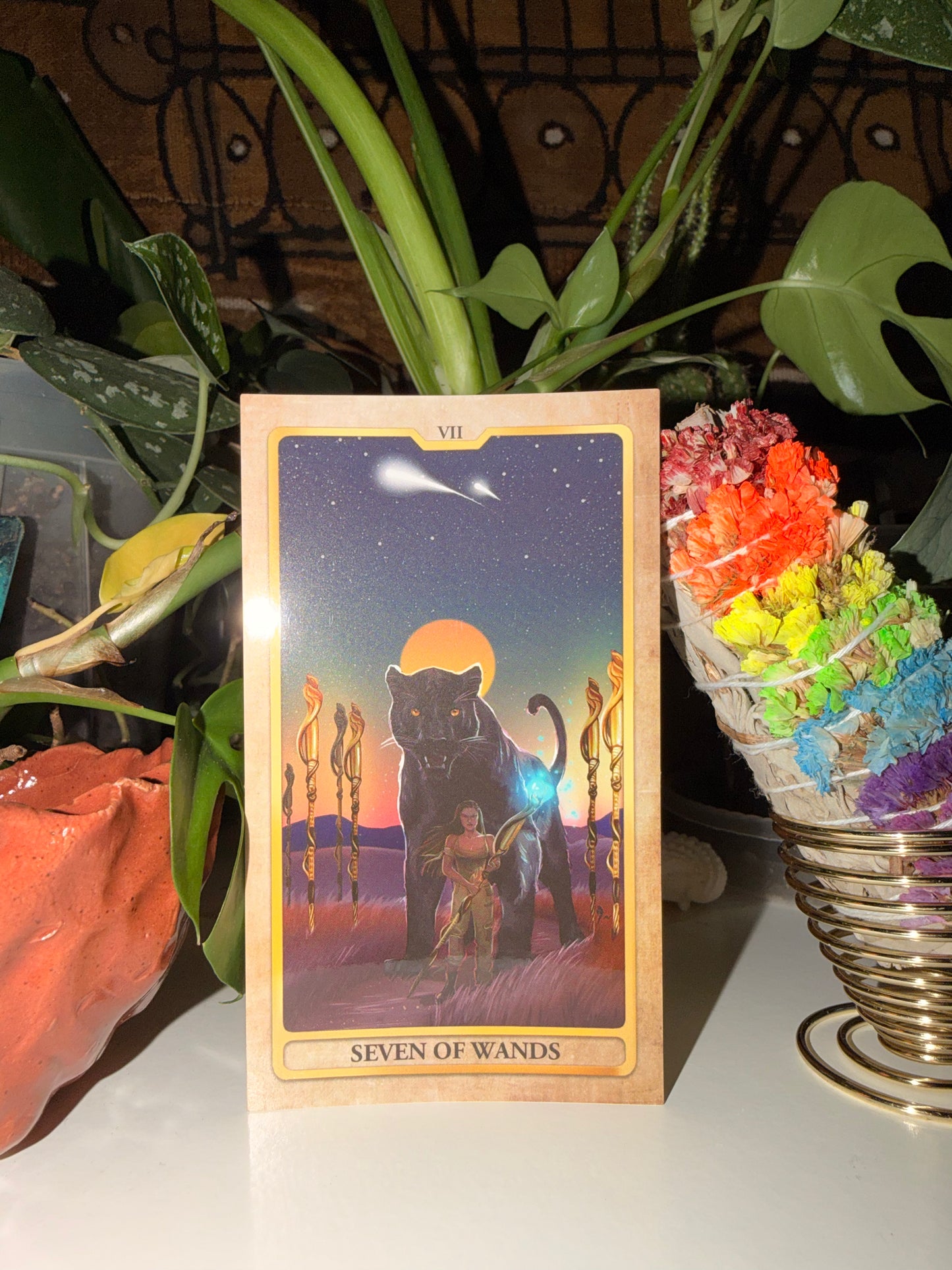 The Seven of Wands Sticker