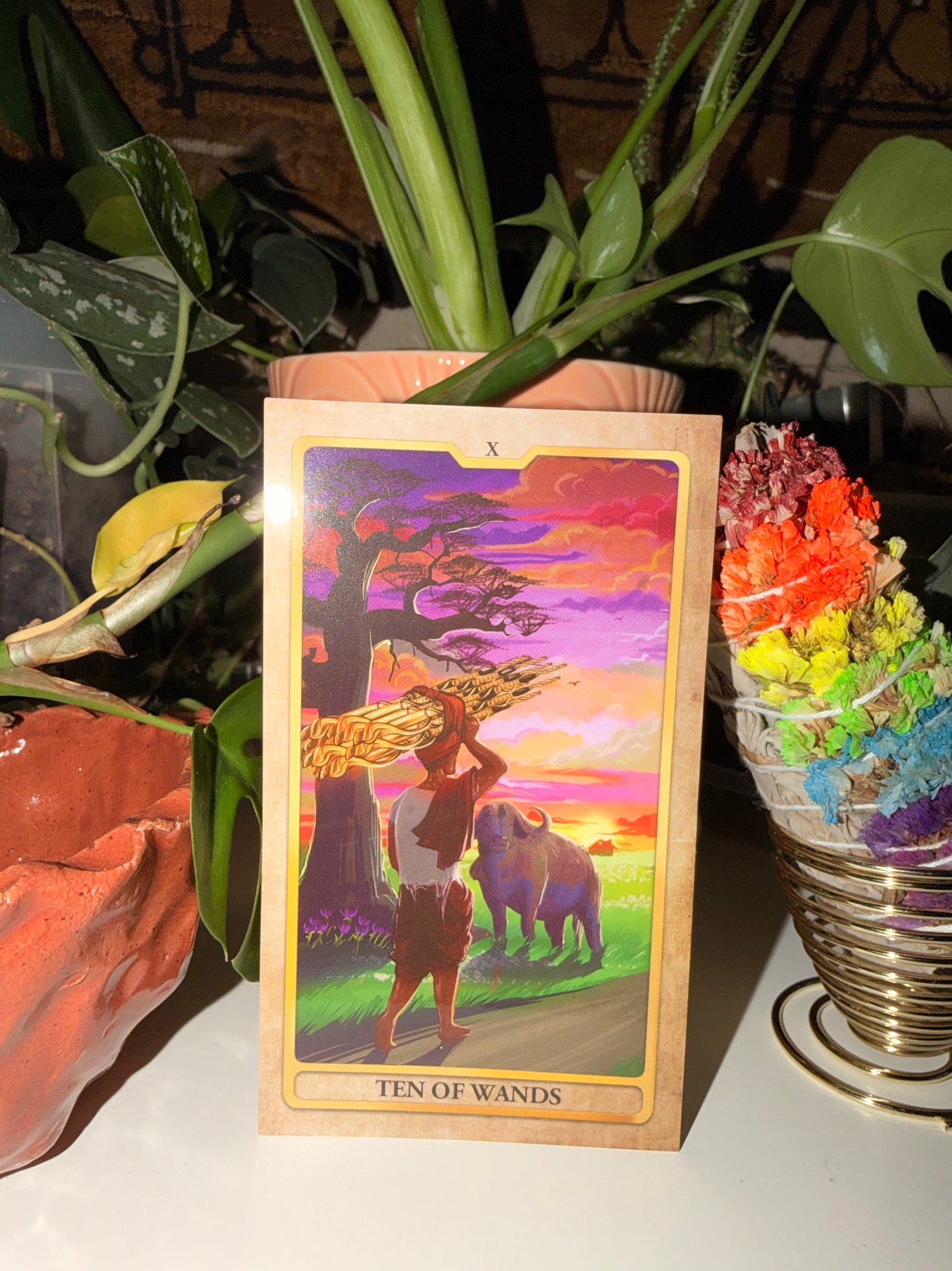 The Ten of Wands Sticker